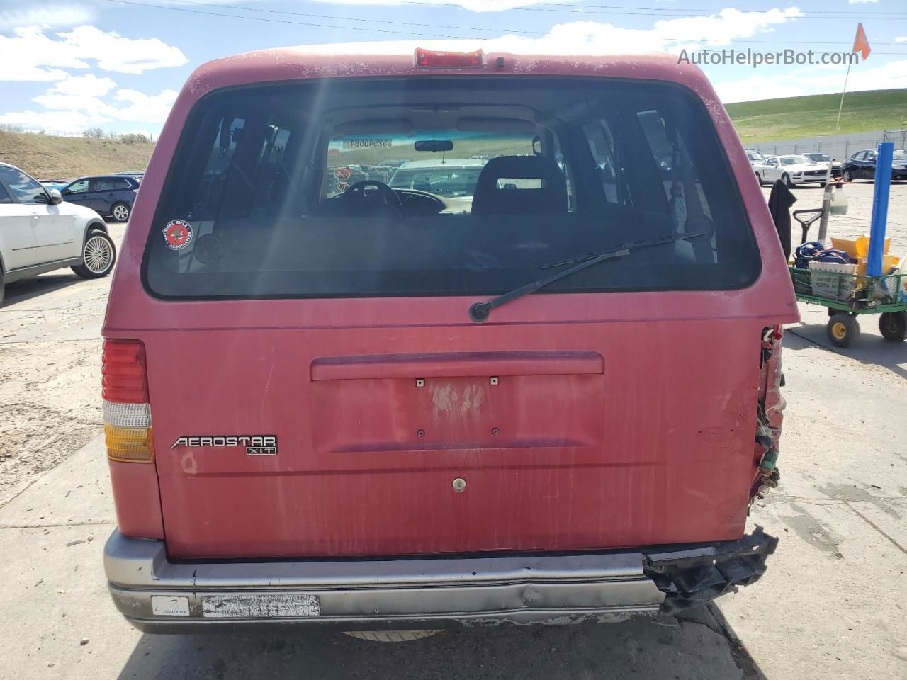 1996 Ford Aerostar  Burgundy vin: 1FMCA11U7TZA81608