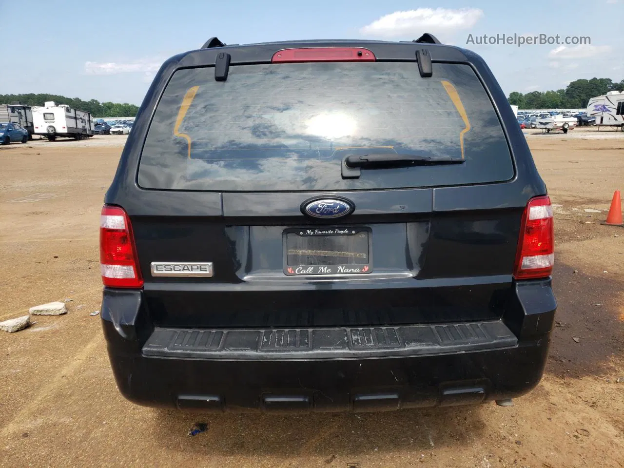 2009 Ford Escape Xls Black vin: 1FMCU02739KD07591