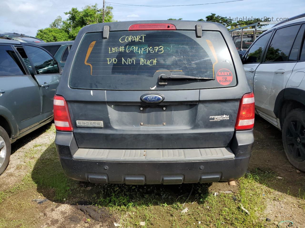 2009 Ford Escape Xls Charcoal vin: 1FMCU02759KA98970