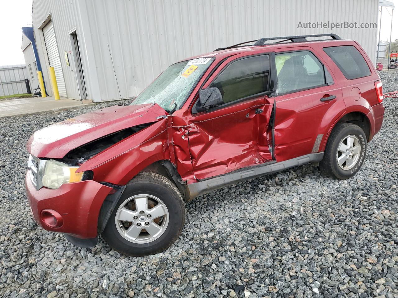 2009 Ford Escape Xls Red vin: 1FMCU02769KA44853