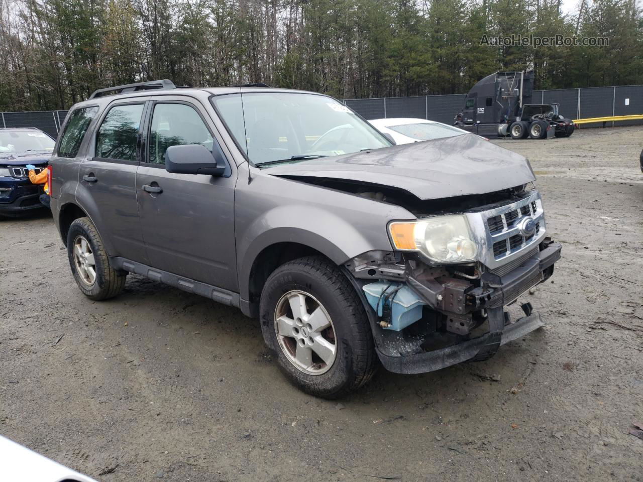 2009 Ford Escape Xls Gray vin: 1FMCU02779KA07052