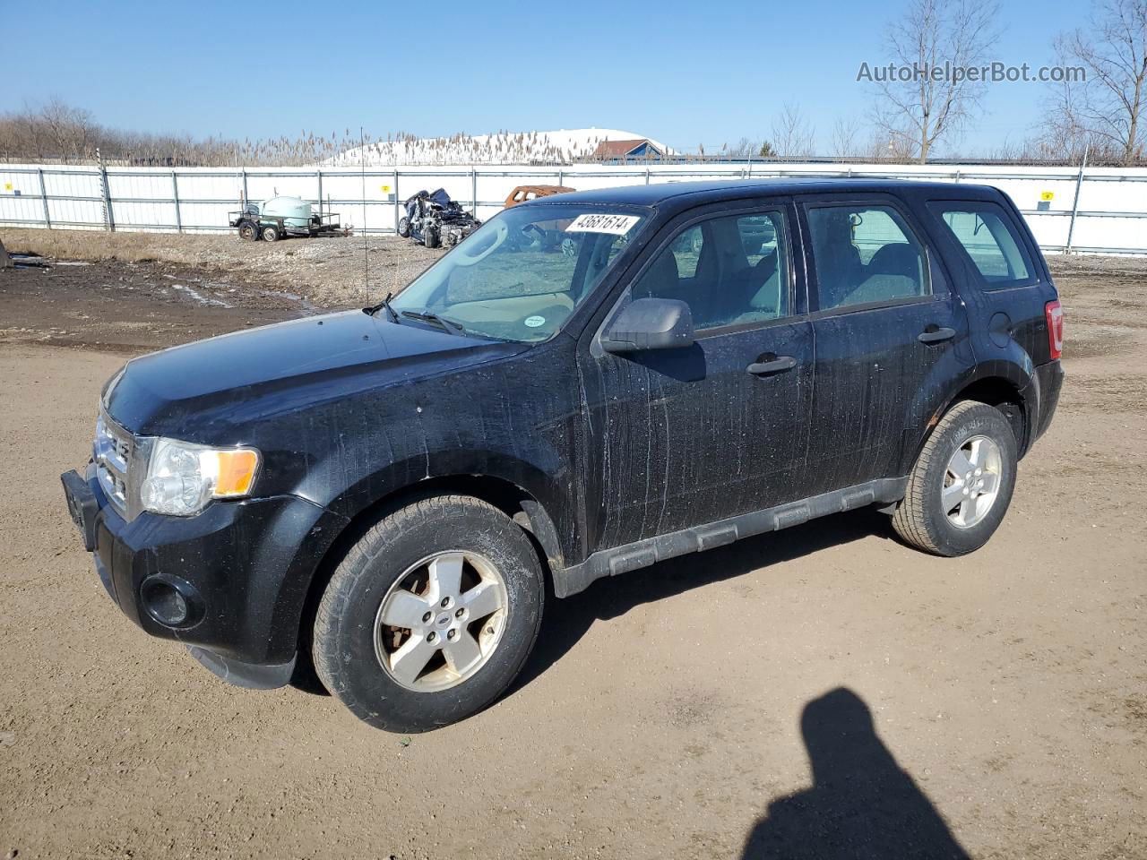 2009 Ford Escape Xls Black vin: 1FMCU02799KD04923