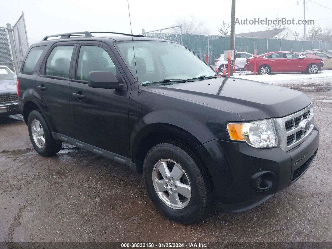 2009 Ford Escape Xls Black vin: 1FMCU027X9KC34770