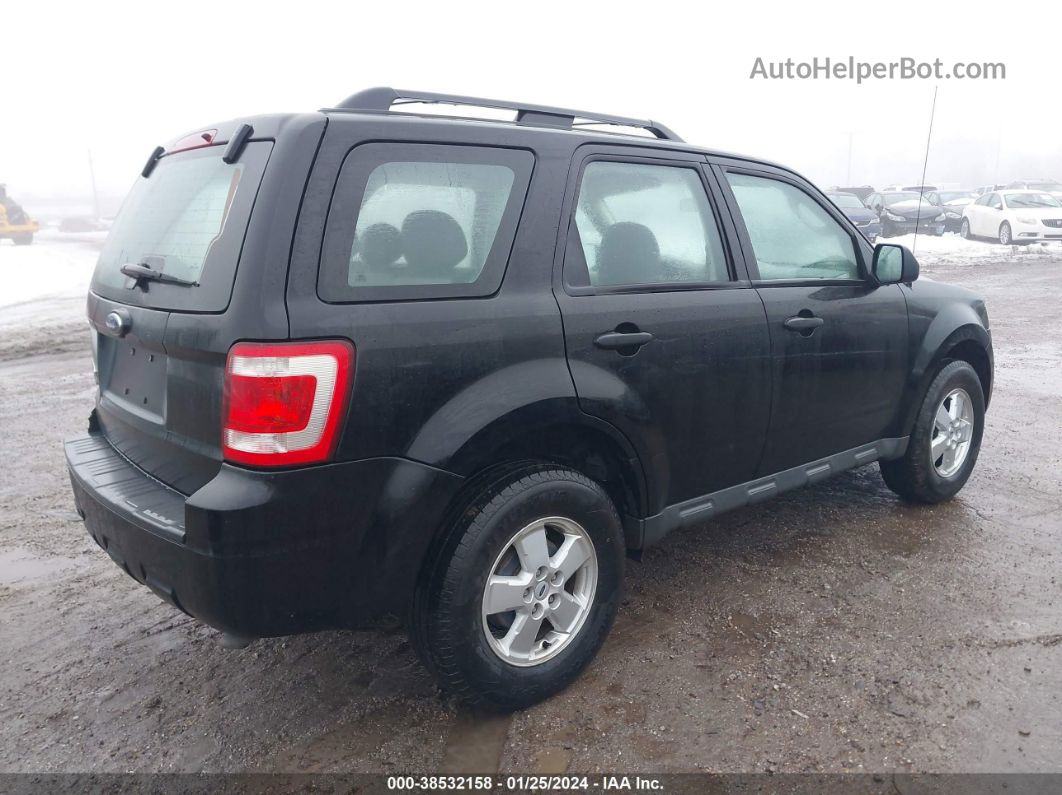 2009 Ford Escape Xls Black vin: 1FMCU027X9KC34770