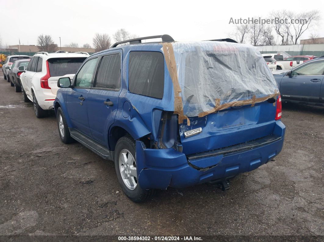 2009 Ford Escape Xlt Синий vin: 1FMCU03709KB00302