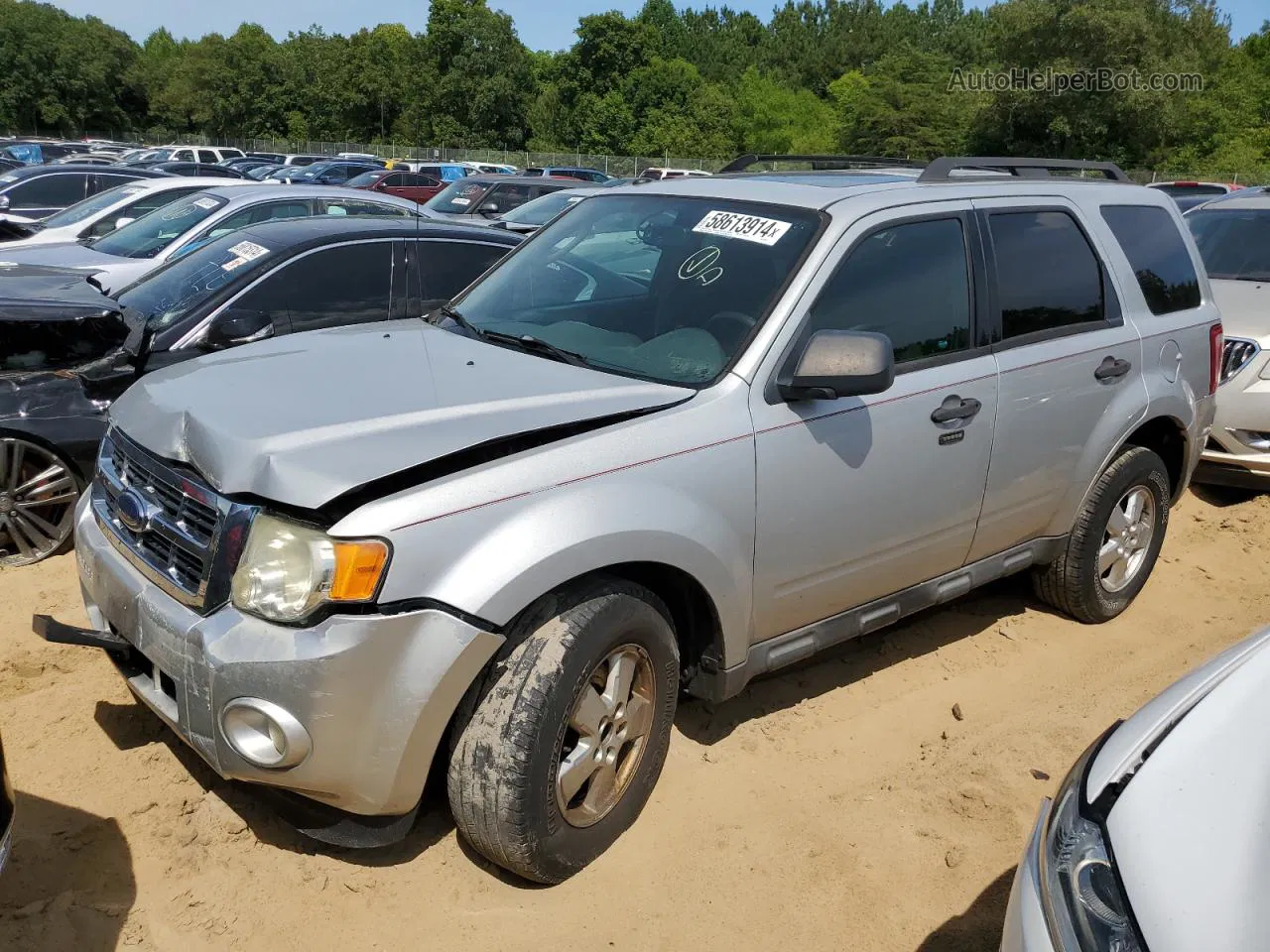 2009 Ford Escape Xlt Silver vin: 1FMCU03709KD06641