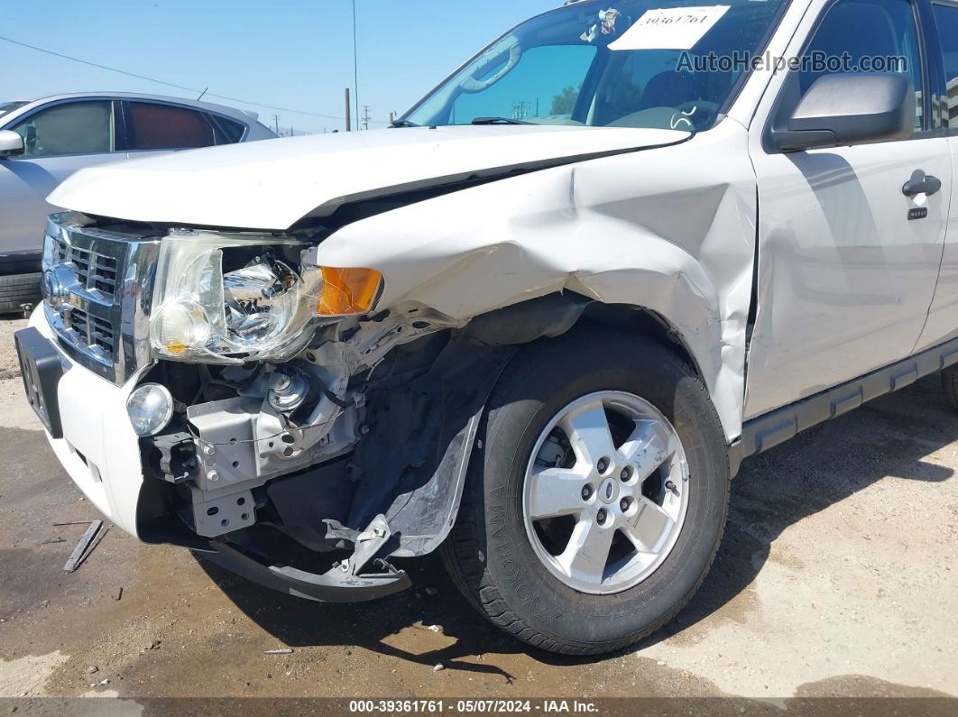 2009 Ford Escape Xlt White vin: 1FMCU03729KA60062