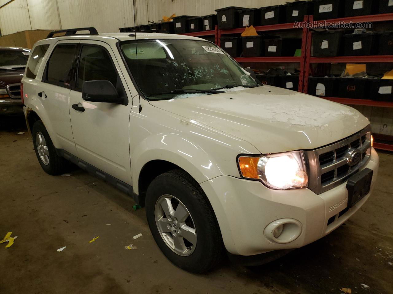 2009 Ford Escape Xlt White vin: 1FMCU03729KC66062