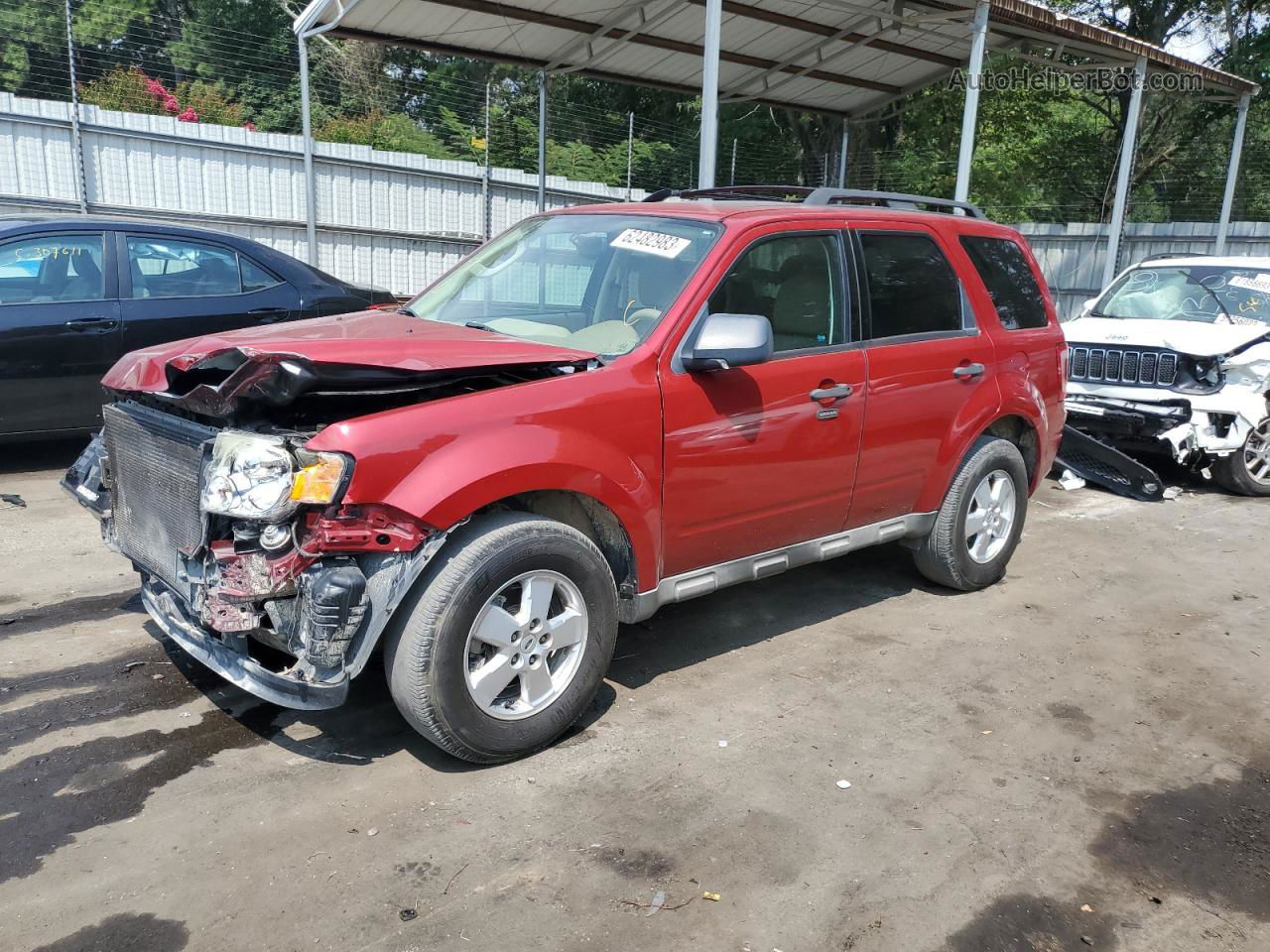 2009 Ford Escape Xlt Красный vin: 1FMCU03739KB80002