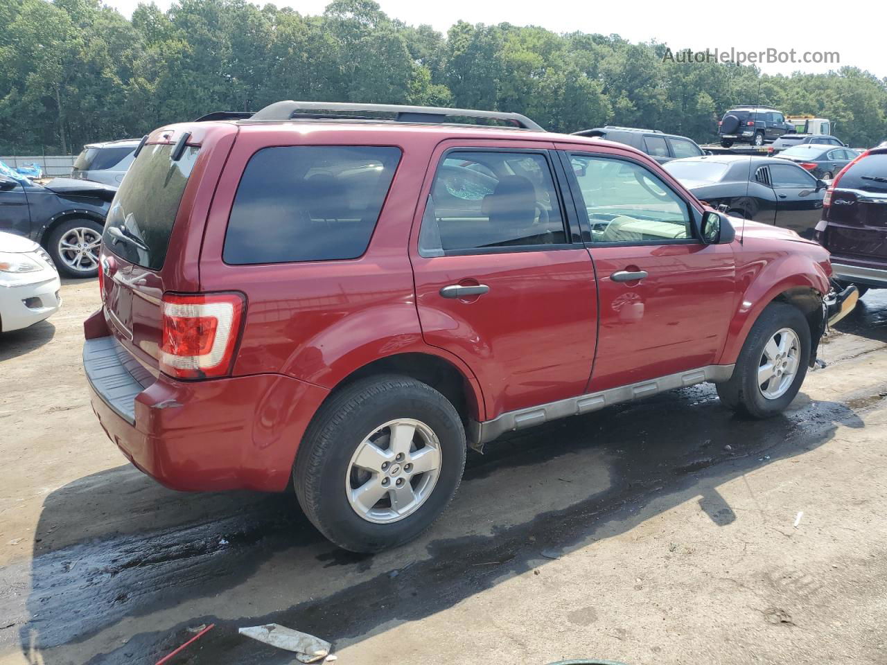 2009 Ford Escape Xlt Красный vin: 1FMCU03739KB80002