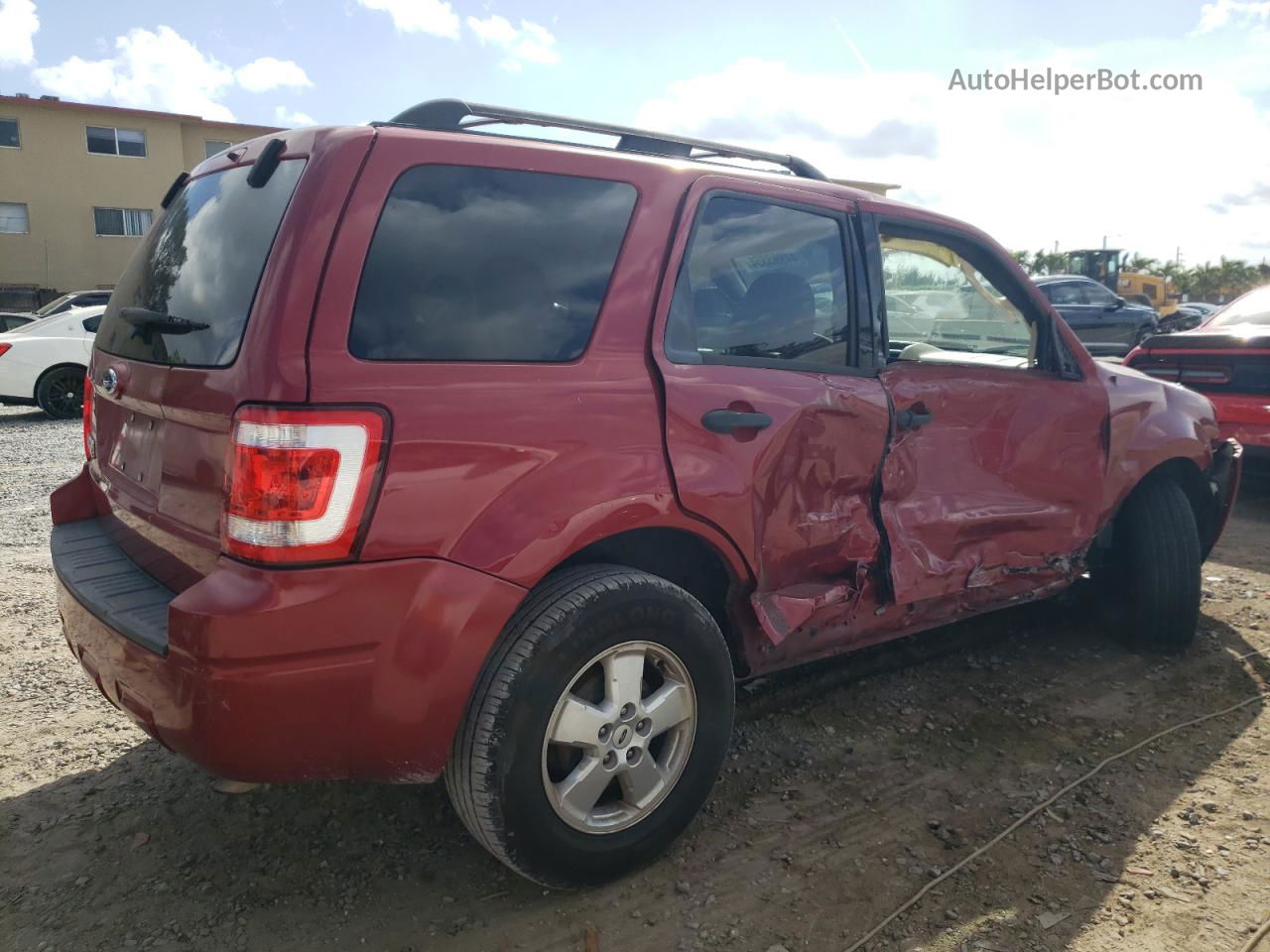 2009 Ford Escape Xlt Burgundy vin: 1FMCU03739KC97885