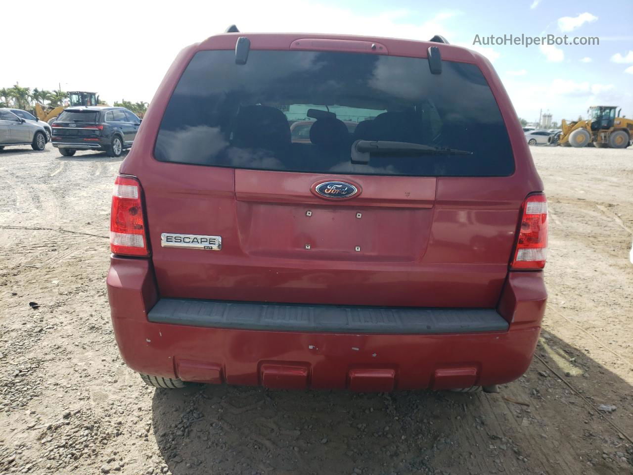 2009 Ford Escape Xlt Burgundy vin: 1FMCU03739KC97885