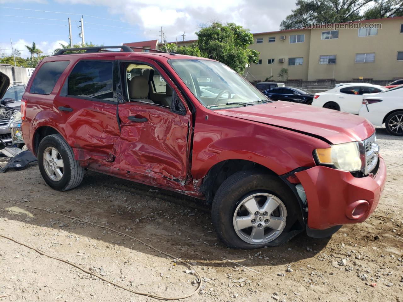 2009 Ford Escape Xlt Burgundy vin: 1FMCU03739KC97885