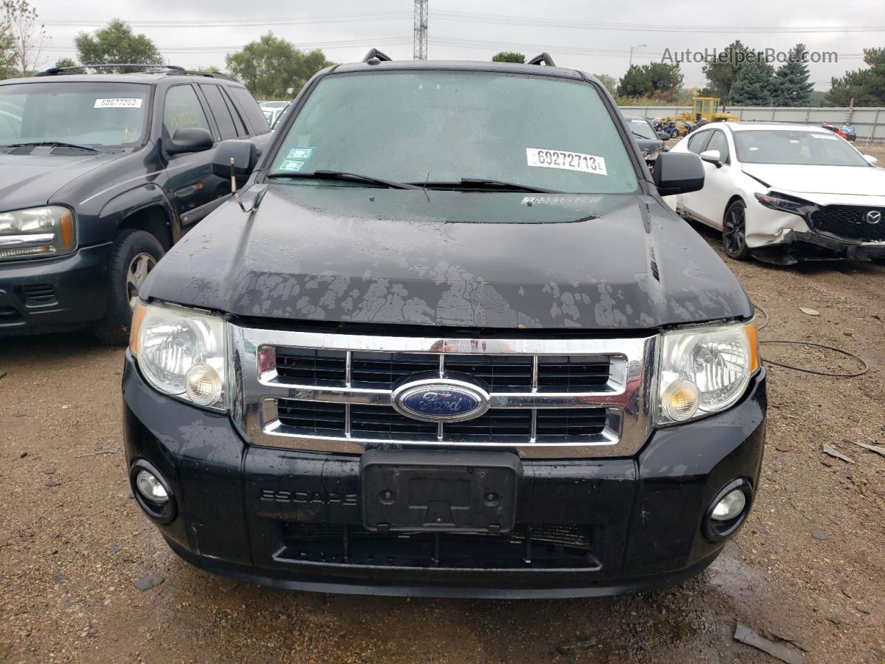 2009 Ford Escape Xlt Черный vin: 1FMCU03749KA50939