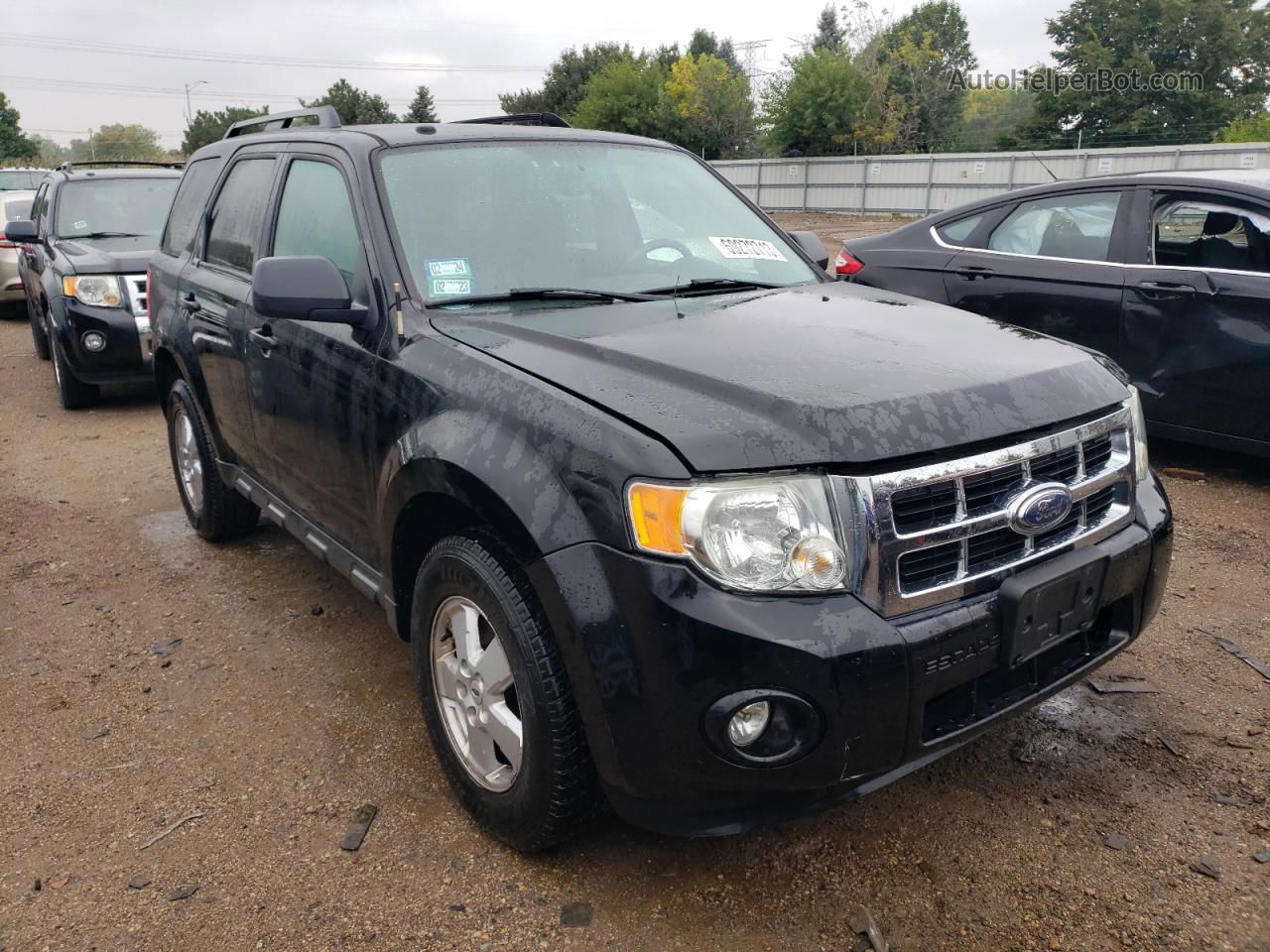 2009 Ford Escape Xlt Черный vin: 1FMCU03749KA50939