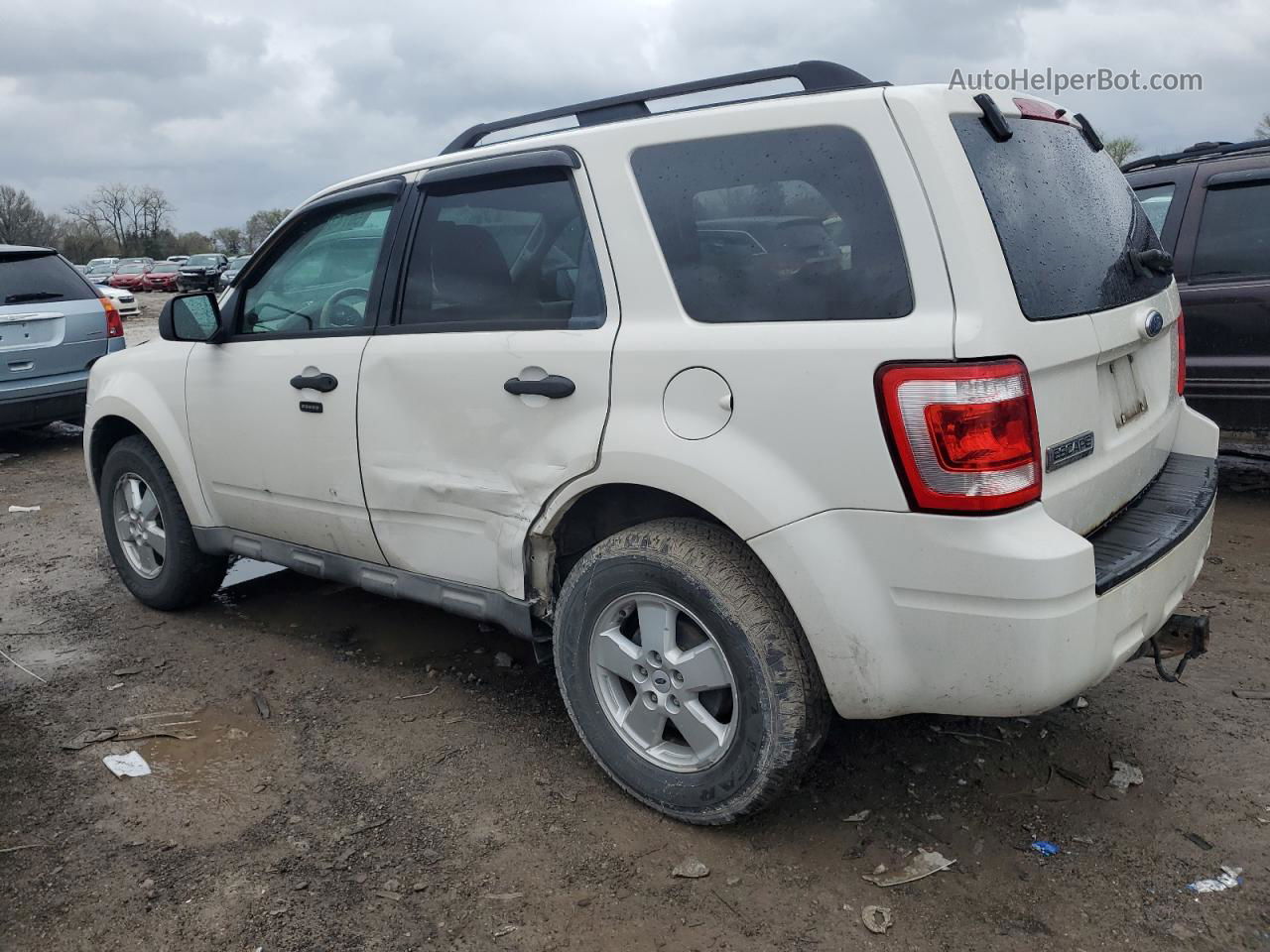 2009 Ford Escape Xlt White vin: 1FMCU03749KB40138