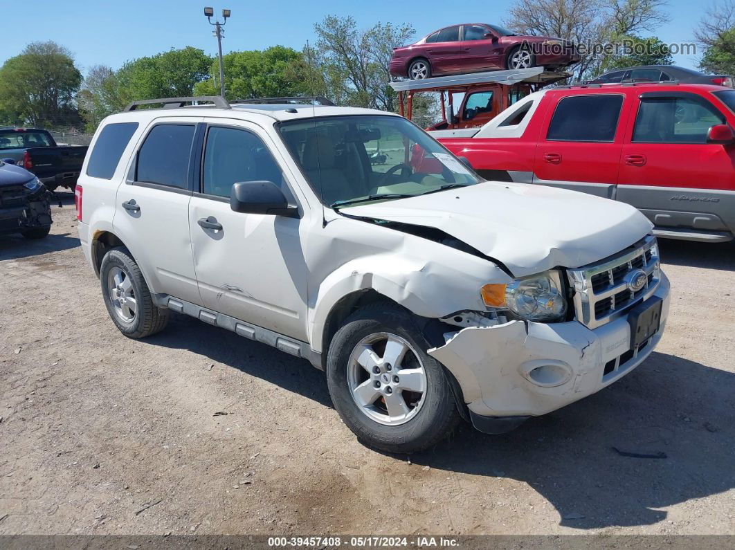 2009 Ford Escape Xlt White vin: 1FMCU03769KA43832