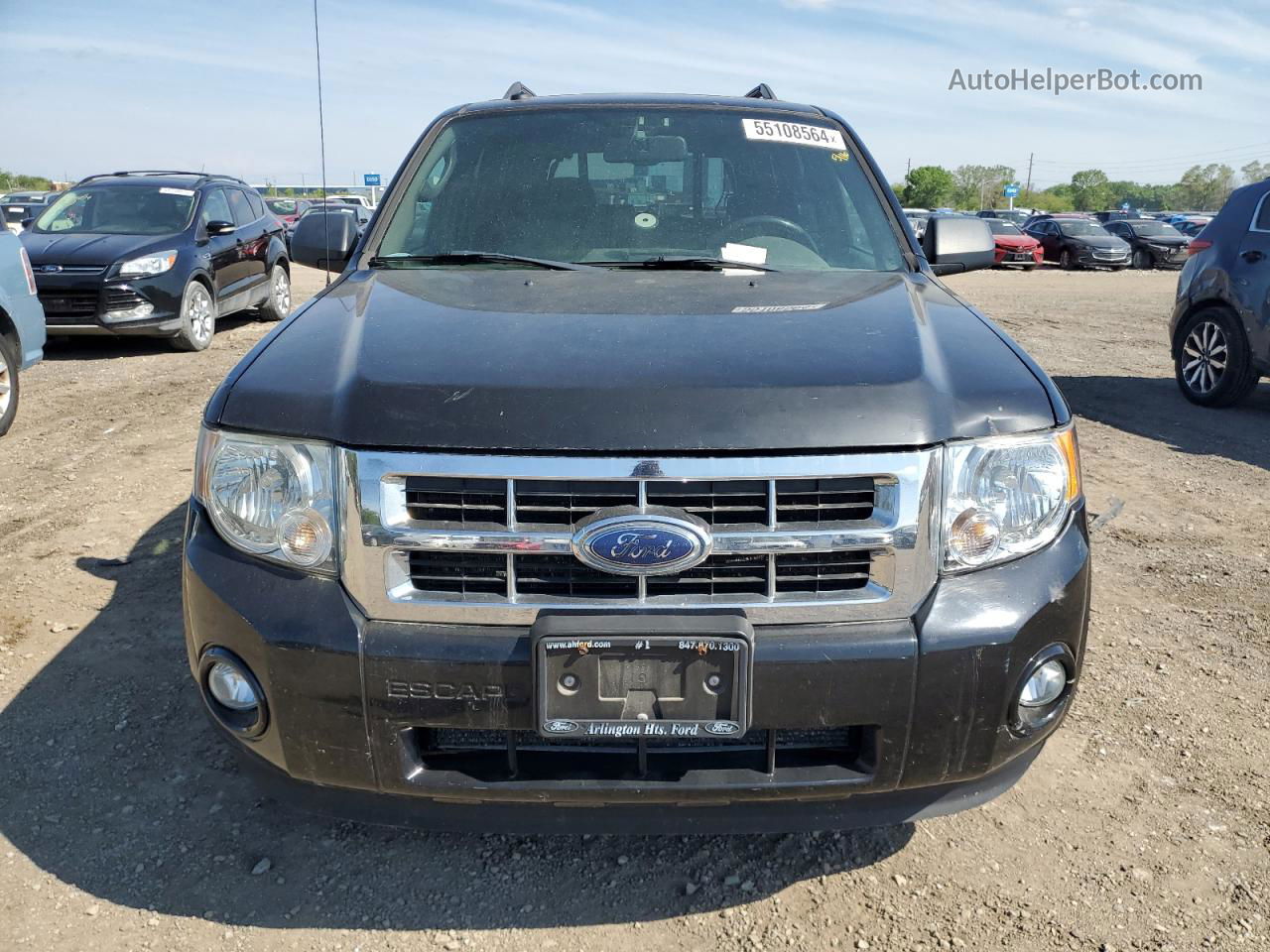 2009 Ford Escape Xlt Black vin: 1FMCU03789KA22688