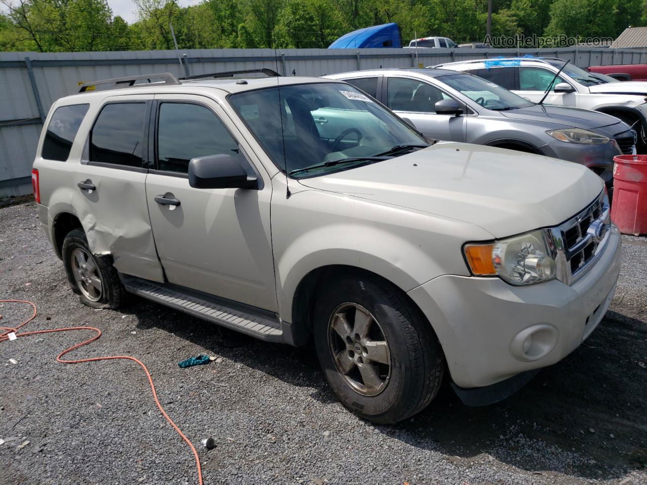 2009 Ford Escape Xlt Beige vin: 1FMCU03789KA93082