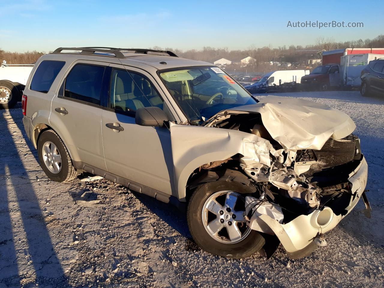 2009 Ford Escape Xlt Cream vin: 1FMCU03789KB28106