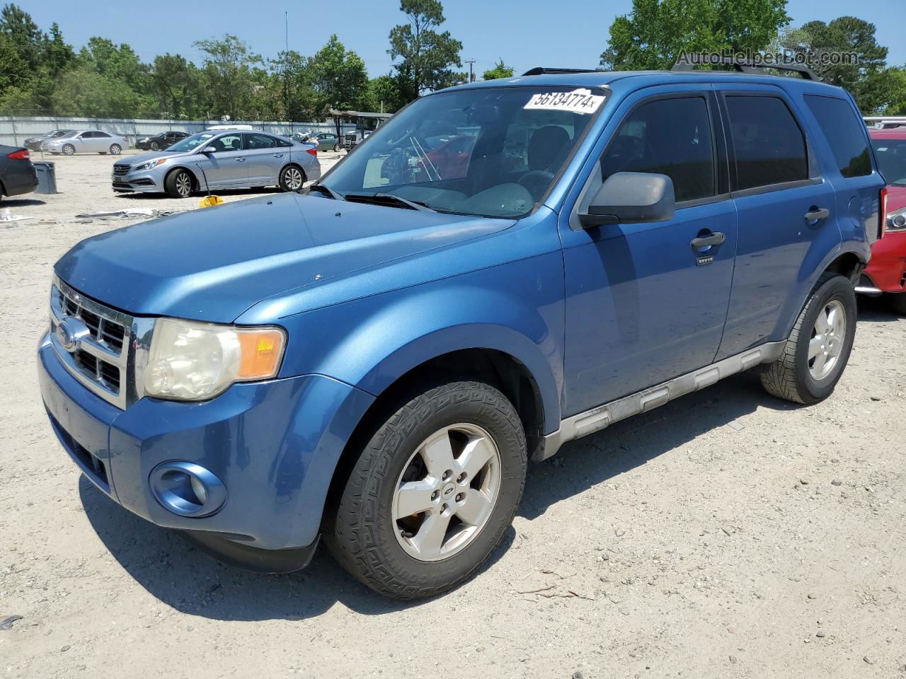 2009 Ford Escape Xlt Blue vin: 1FMCU03789KB64698