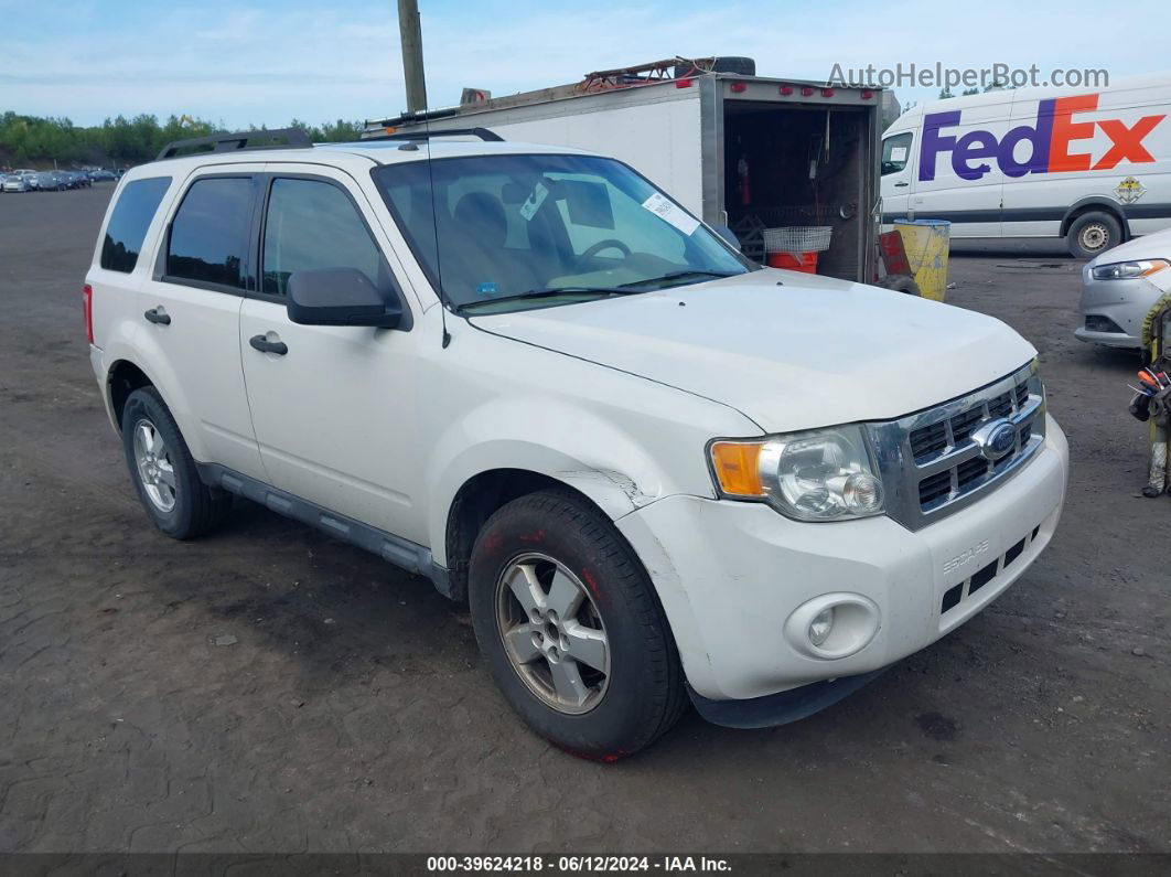 2009 Ford Escape Xlt White vin: 1FMCU03799KA25874