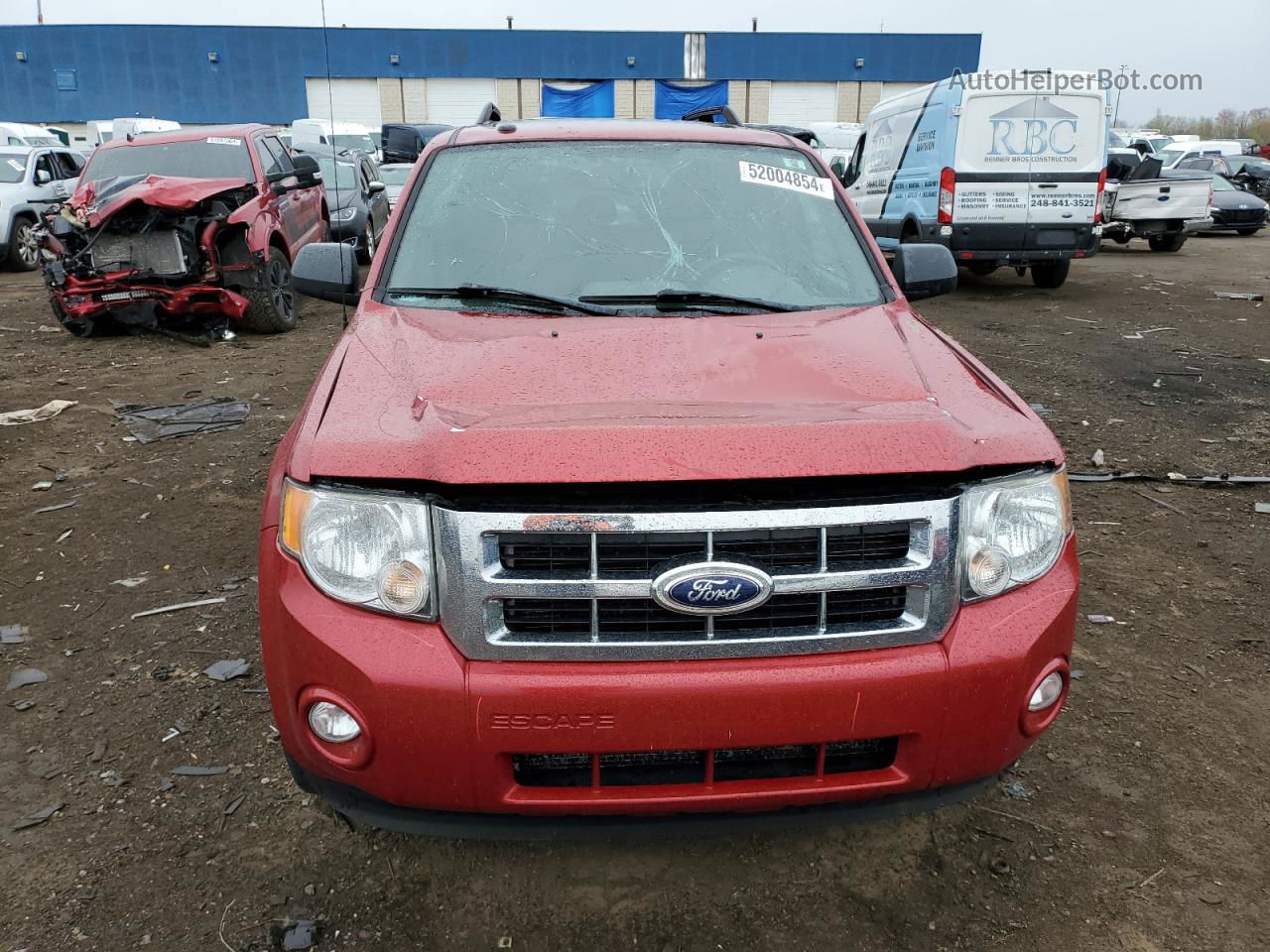 2009 Ford Escape Xlt Red vin: 1FMCU03799KB21293