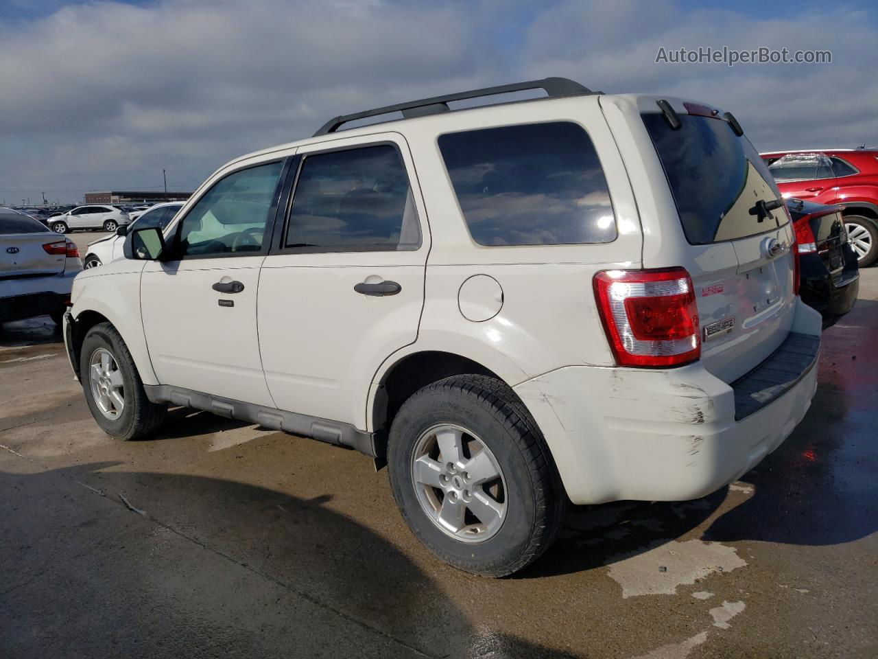 2009 Ford Escape Xlt White vin: 1FMCU037X9KA92175