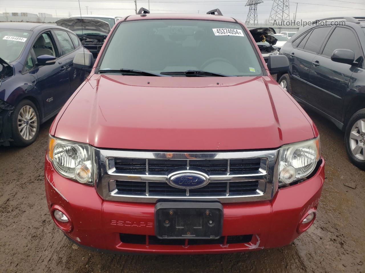 2009 Ford Escape Xlt Red vin: 1FMCU037X9KC11469