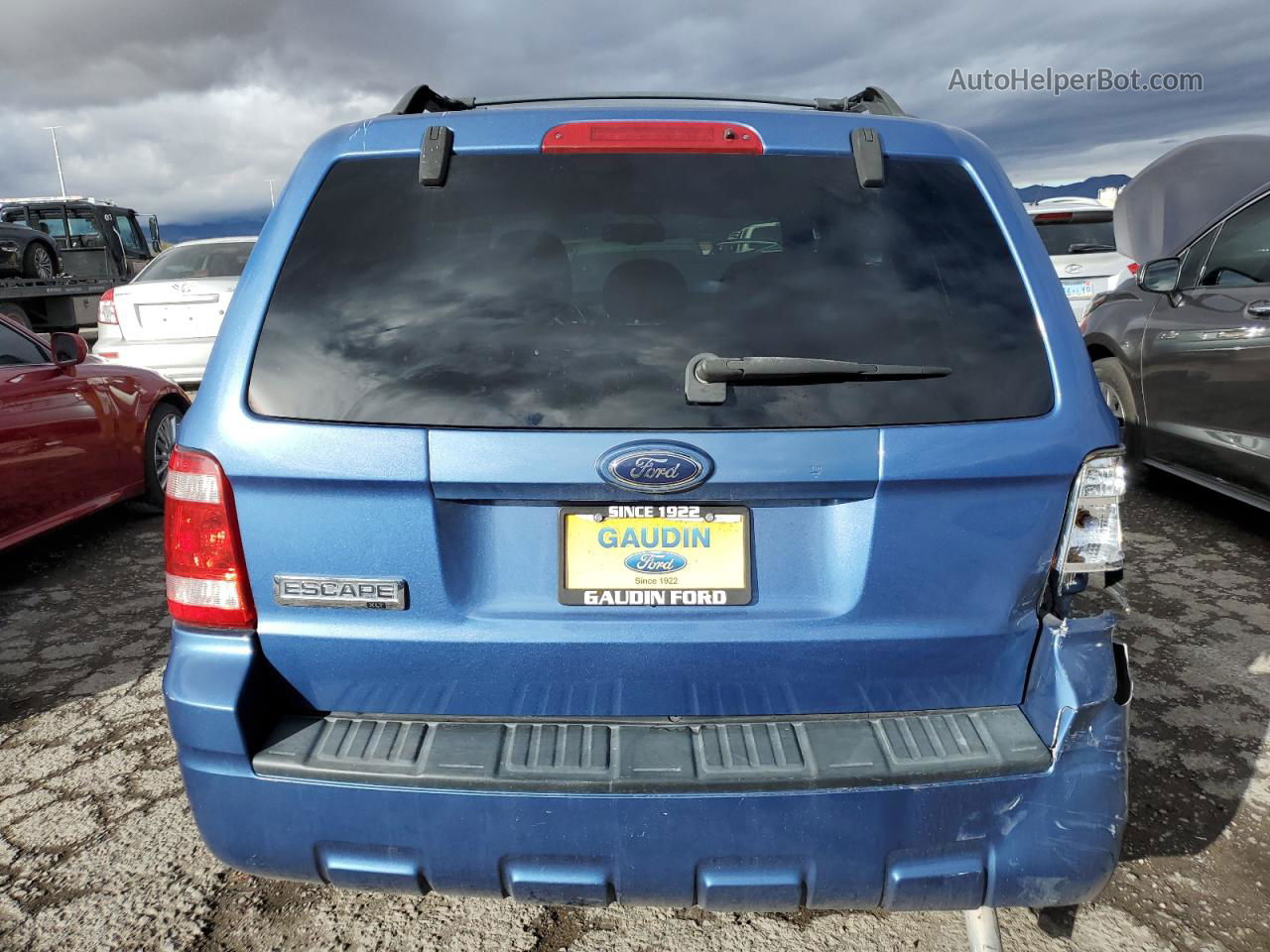 2009 Ford Escape Xlt Blue vin: 1FMCU03G19KD11654