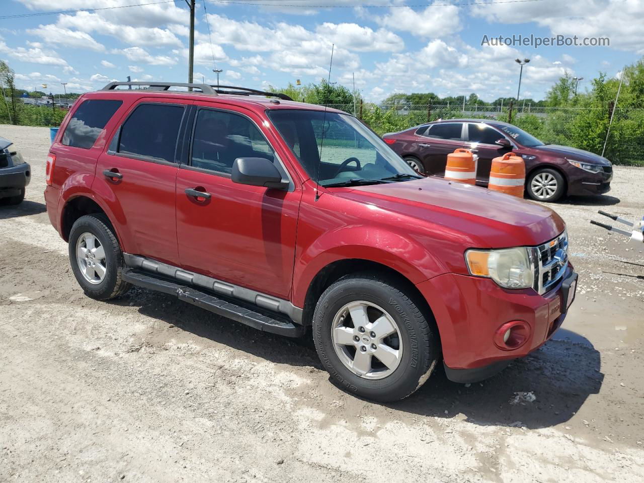 2009 Ford Escape Xlt Red vin: 1FMCU03G29KC04063