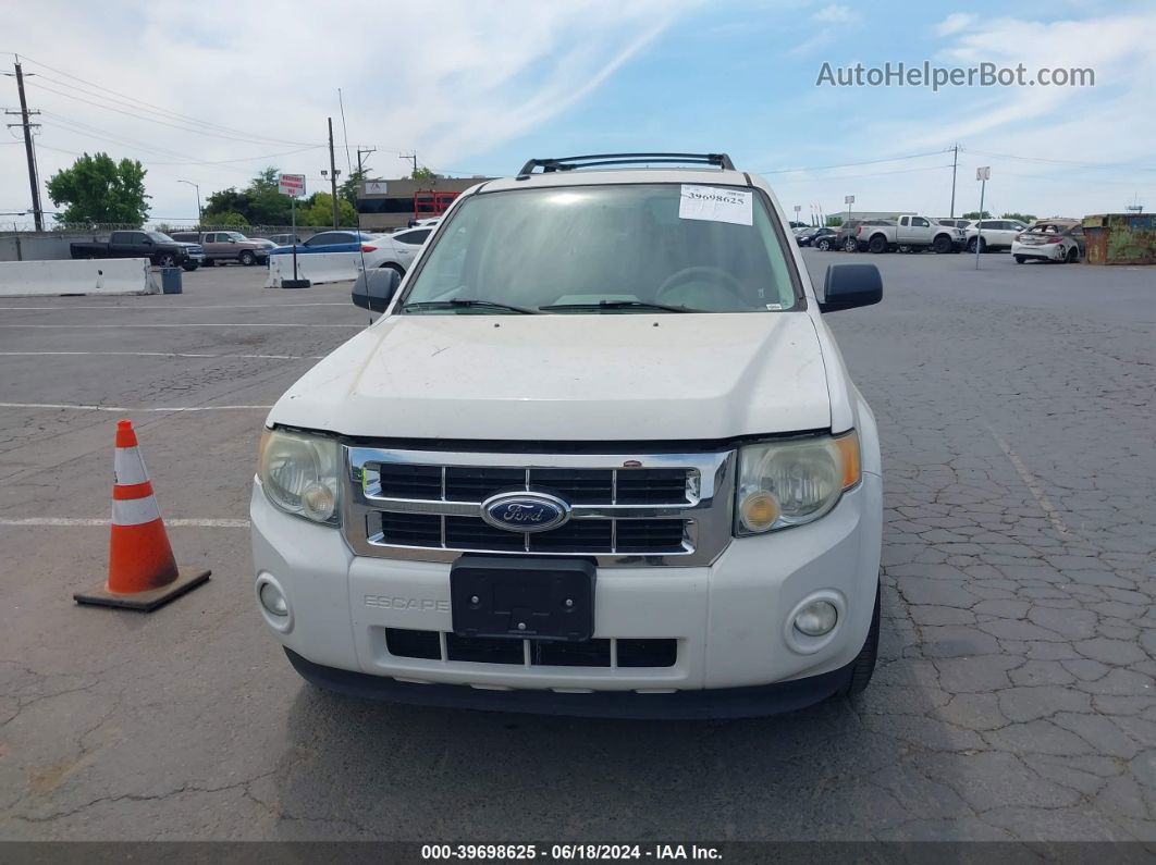 2009 Ford Escape Xlt White vin: 1FMCU03G59KD11222