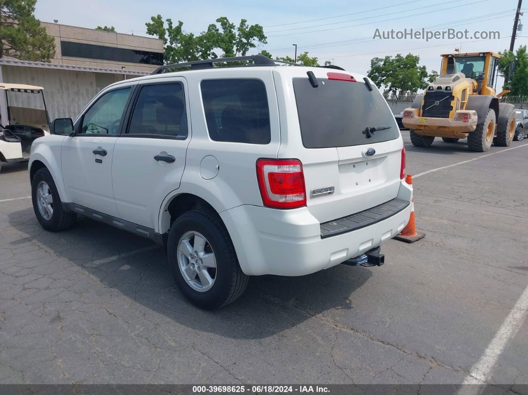 2009 Ford Escape Xlt White vin: 1FMCU03G59KD11222