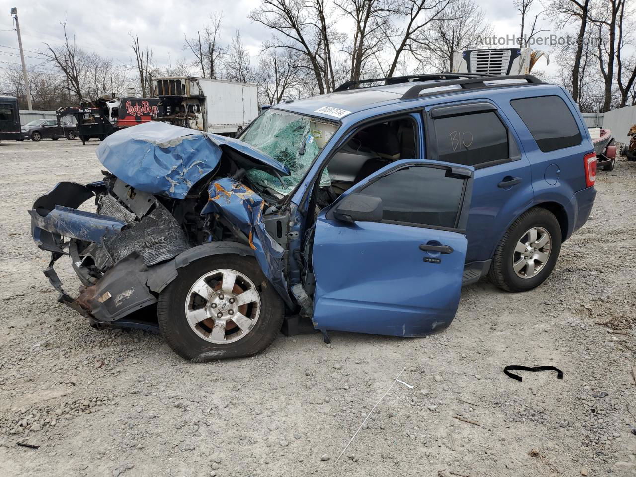 2009 Ford Escape Xlt Blue vin: 1FMCU03G79KA04327