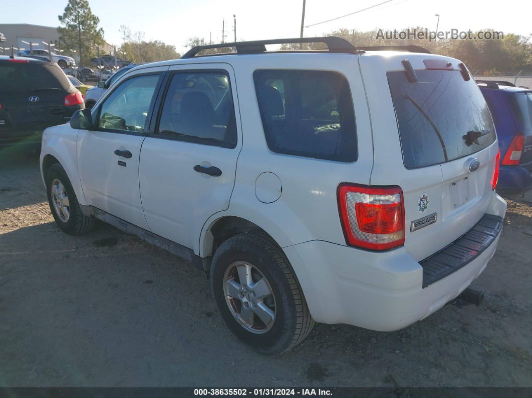 2009 Ford Escape Xlt White vin: 1FMCU03G79KC25281