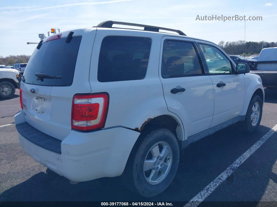 2009 Ford Escape Xlt White vin: 1FMCU03G79KC27404