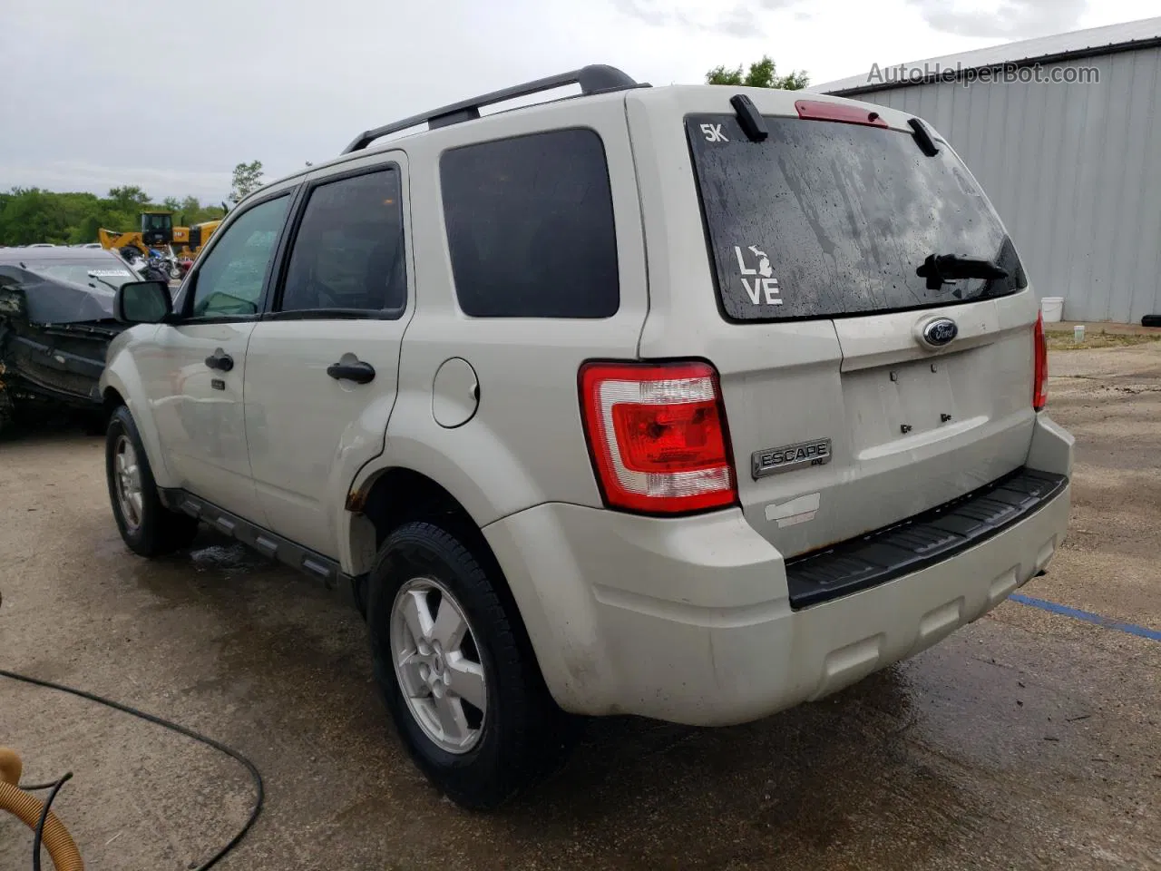 2009 Ford Escape Xlt White vin: 1FMCU03G79KD06040