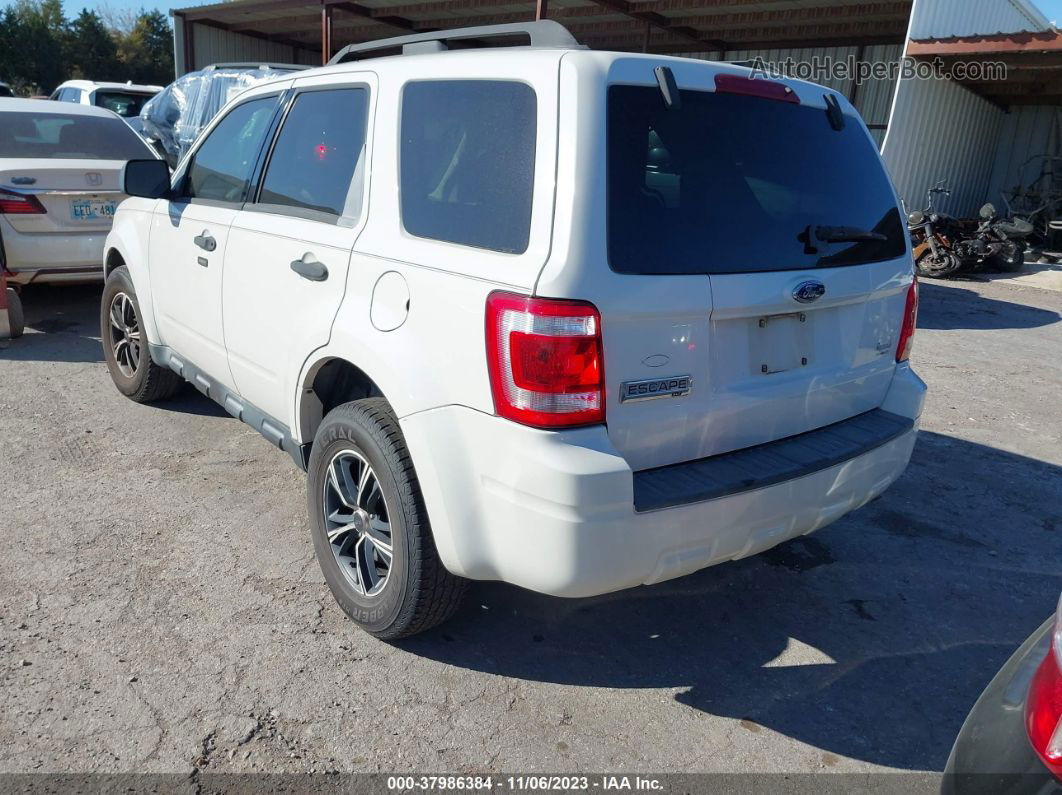 2009 Ford Escape Xlt White vin: 1FMCU03G89KA18785