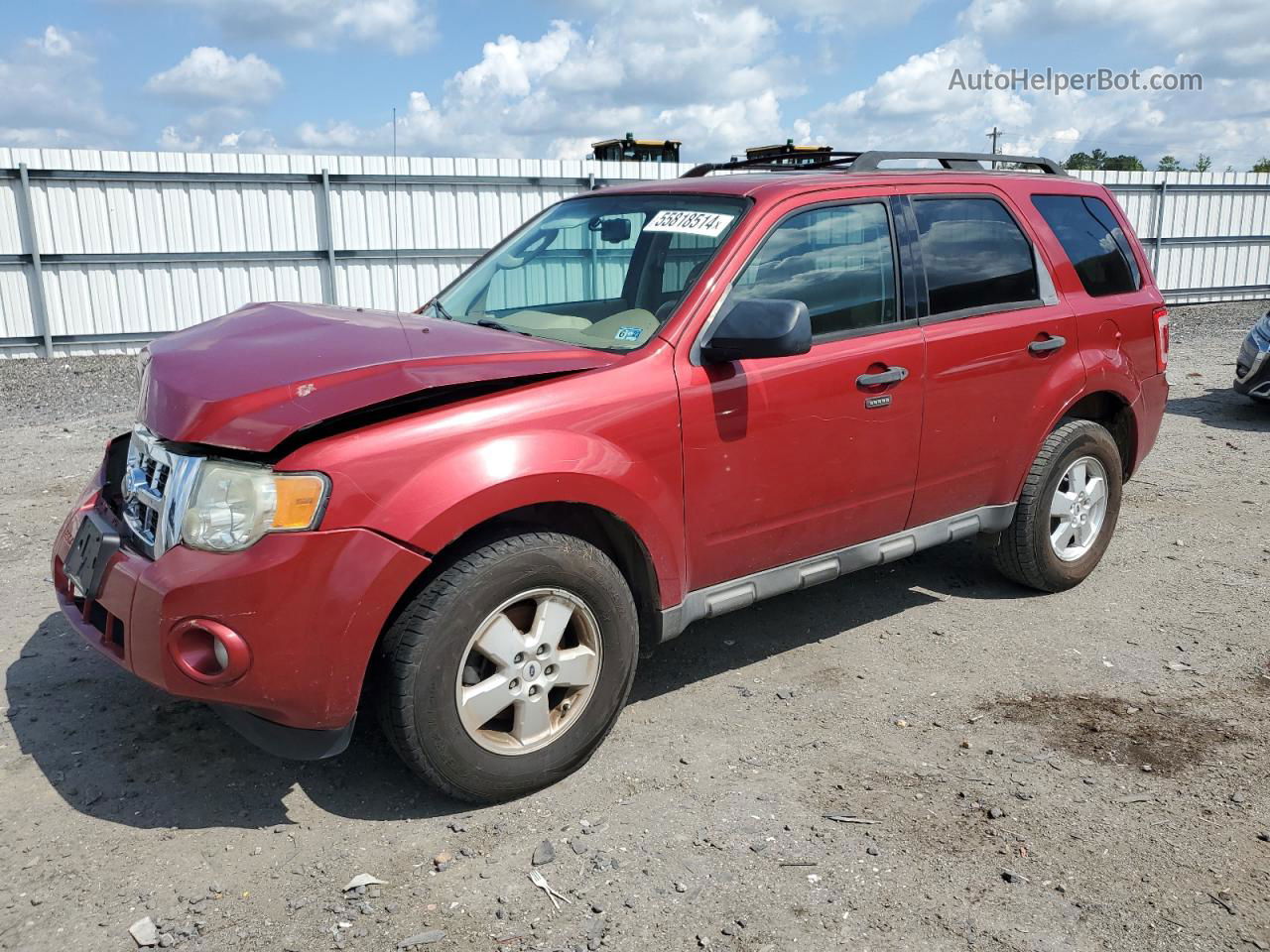 2009 Ford Escape Xlt Red vin: 1FMCU03G89KA50782