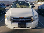 2009 Ford Escape Xlt White vin: 1FMCU03G89KA82101