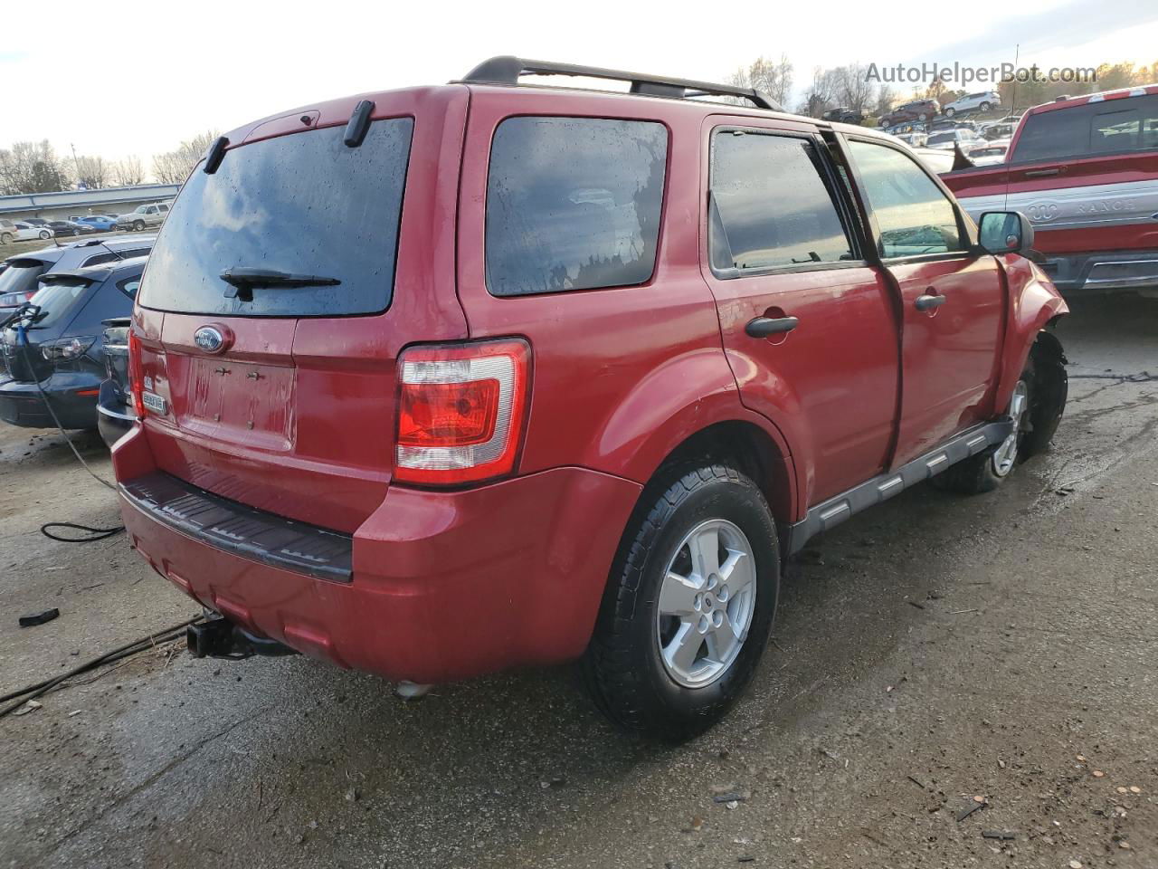 2009 Ford Escape Xlt Red vin: 1FMCU03G89KB10172