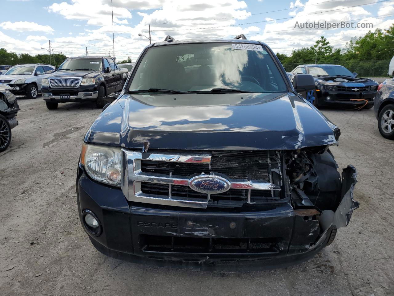 2009 Ford Escape Xlt Black vin: 1FMCU03G89KC34605