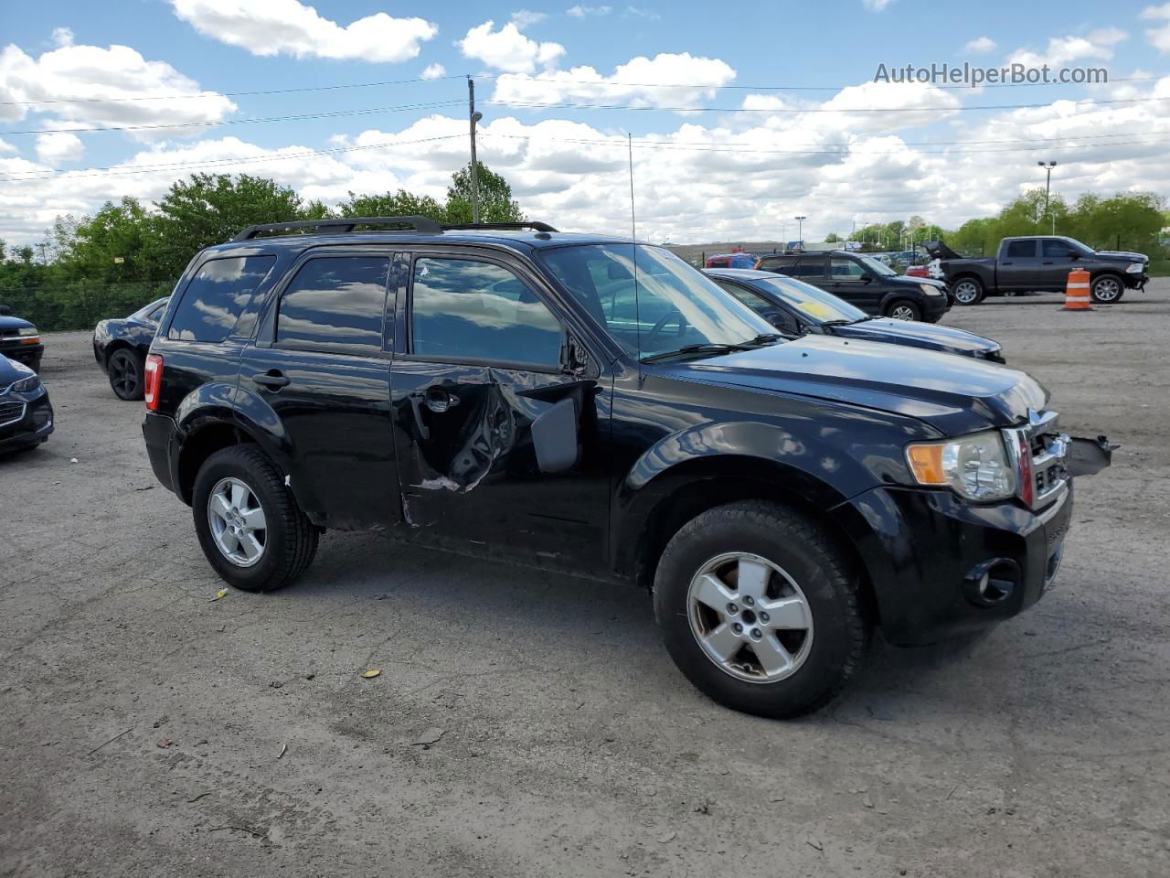 2009 Ford Escape Xlt Black vin: 1FMCU03G89KC34605