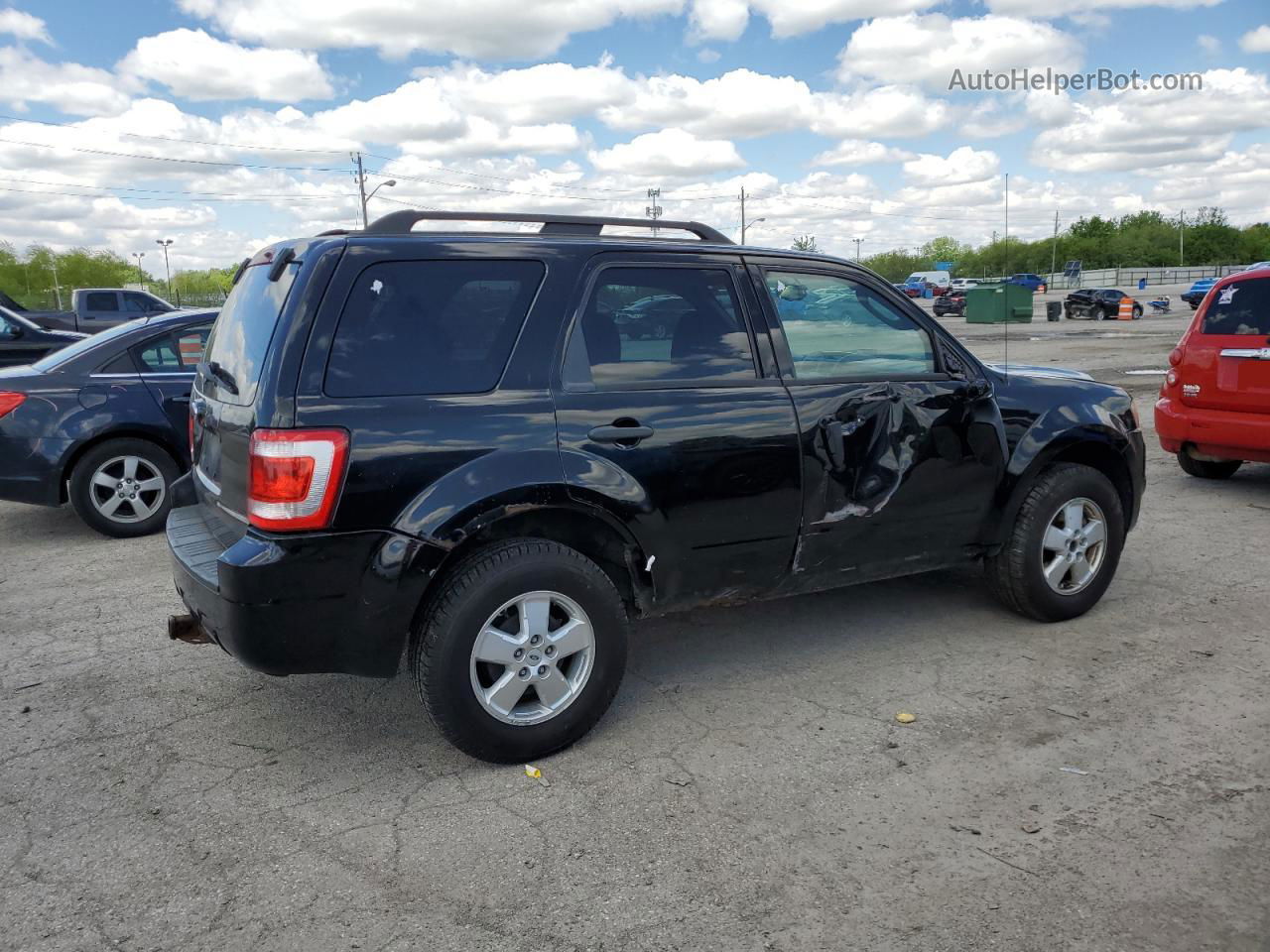 2009 Ford Escape Xlt Black vin: 1FMCU03G89KC34605