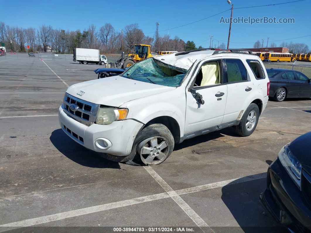 2009 Ford Escape Xlt White vin: 1FMCU03GX9KA10283