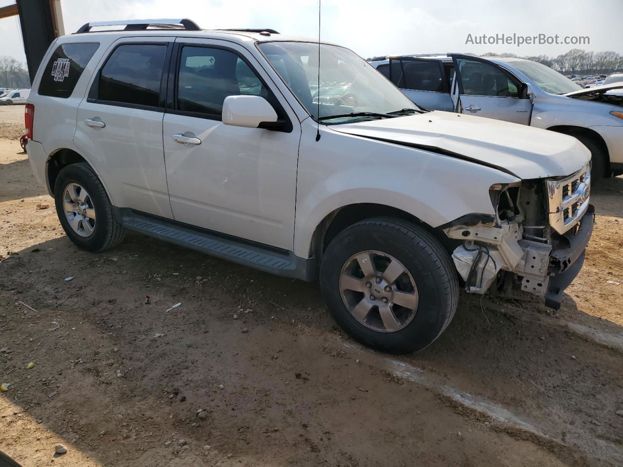 2009 Ford Escape Limited White vin: 1FMCU04G19KC34766