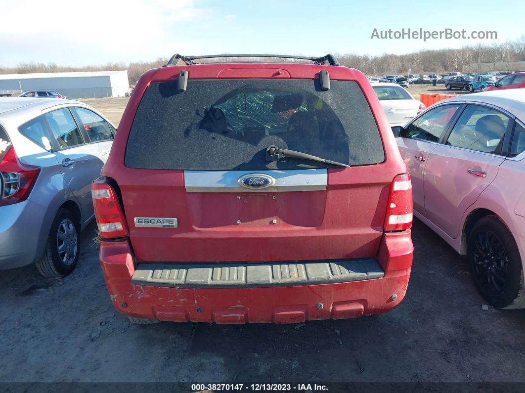 2009 Ford Escape Limited Red vin: 1FMCU04G29KC34775