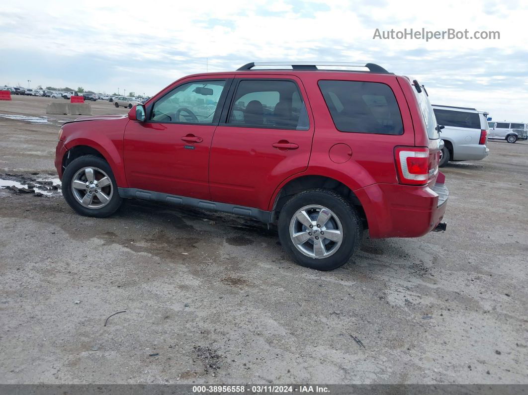 2009 Ford Escape Limited Red vin: 1FMCU04G59KA44484