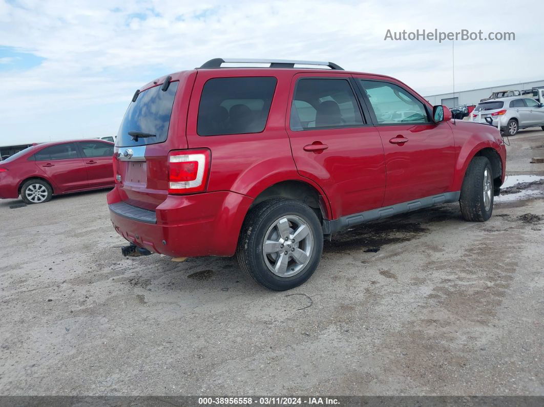 2009 Ford Escape Limited Red vin: 1FMCU04G59KA44484