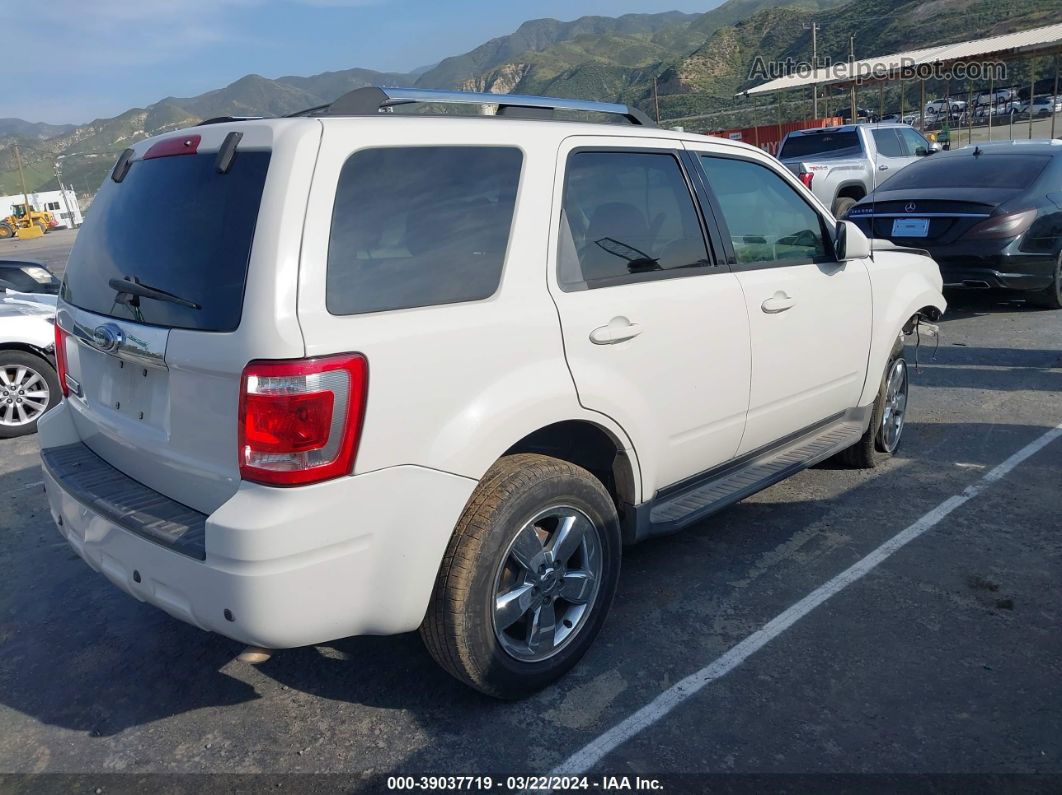 2009 Ford Escape Limited Белый vin: 1FMCU04G59KA64959